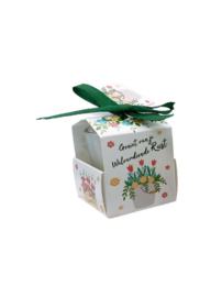 Laura Lilly - Wenskaarsje met bedeltje - Met pensioen