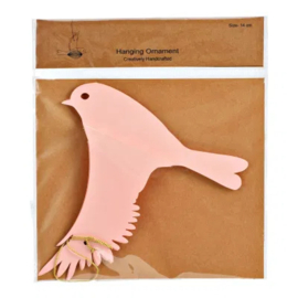 Wurm - Hanger Vogel - Pastelkleuren - Honingraat