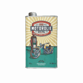 Chocansweets - Motorolie Blik met Drop Honing Likeur – Chopper Design (45 cl, 14,9%)