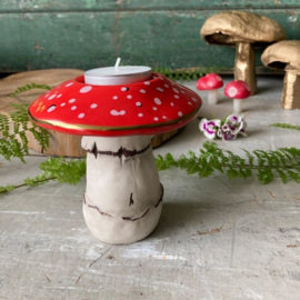 House of Disaster - Forage - Mushroom Tea Light Holder - Paddenstoel waxinelichthouder