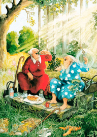 013 Picknicken - Inge Look - Ansichtkaart