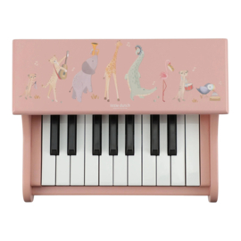Little Dutch - Safari Friends - Houten Piano - Roze - Met of zonder naam