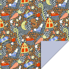 House of Products - Inpakpapier - Sinterklaas - Feest - Ice Blue