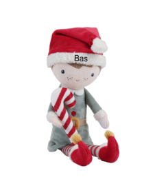 Little Dutch - Kerst Knuffelpop Jim - 35 cm  - Met of zonder naam