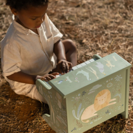 Little Dutch - Safari Friends - Houten Piano - Groen - Met of zonder naam