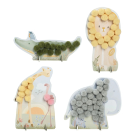 Little Dutch - Safari Friends - Knutselset Pompoms