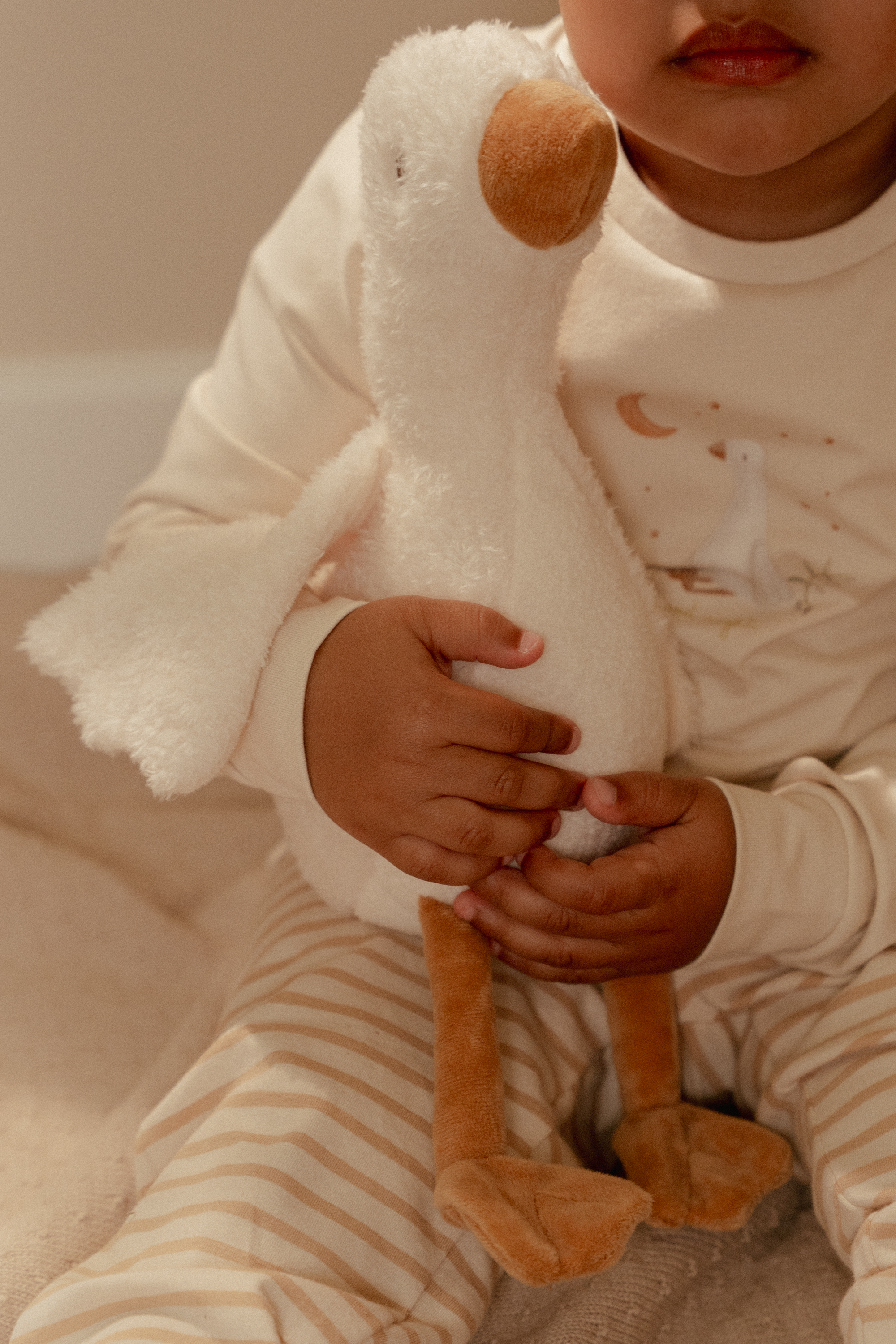 Little Dutch - Newborn Naturals - Little Goose - Knuffel Gans - 25 cm