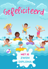 Gefeliciteerd met je zwemdiploma