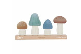 Little Dutch - Forest Friends - Stapelaar Paddenstoelen FSC - Met of zonder naam