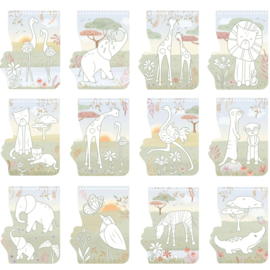 Little Dutch - Safari Friends - Kleurboek - Rosa