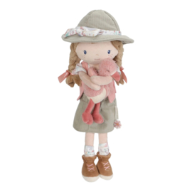Little Dutch - Safari Friends - Knuffelpop Ranger Rosa - 35 cm