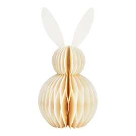 Wurm - Pasen - Staande Haas - Honeycomb - Wit - XL