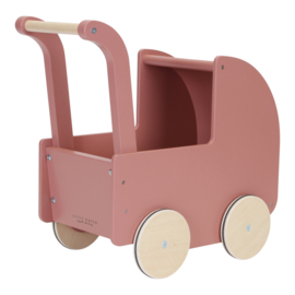 Little Dutch - Houten poppenwagen - Met of zonder naam