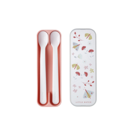 Mepal x Little Dutch - Flowers & Butterflies - Set babylepels Mio 2 stuks