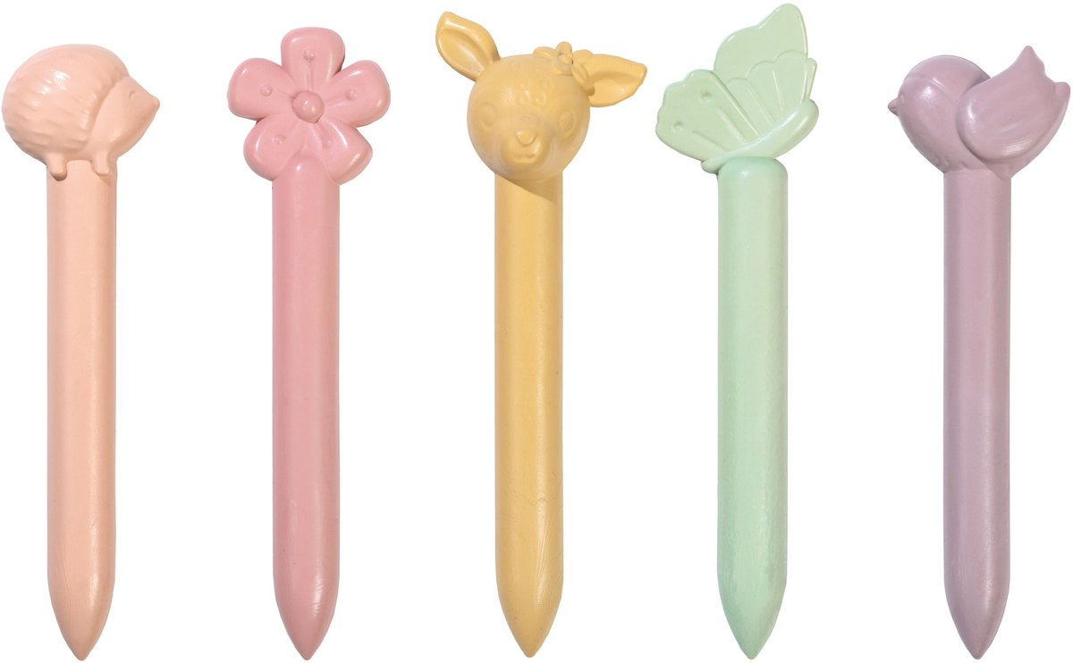 Little Dutch - Fairy Garden - Waskrijt - 5 stuks