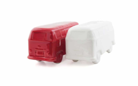 Peper en zoutstel T1 bus rood/wit