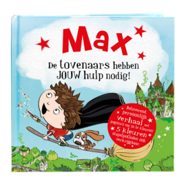 Max de tovenaars hebben jouw hulp nodig Gepersonaliseerd kinderboek met naam