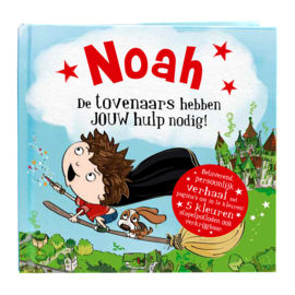 Noah de tovenaars hebben jouw hulp nodig Gepersonaliseerd kinderboek met naam
