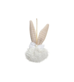 Wurm - Pasen - Konijnenoren - Fluffy Hanger - Wit