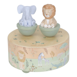 Little Dutch - Safari Friends - Houten Muziekdoosje