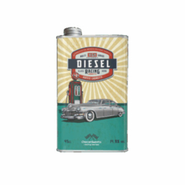 Chocansweets - Diesel Blik met Koffie Likeur – Grijze Oldtimer Design (45 cl, 14,9%)