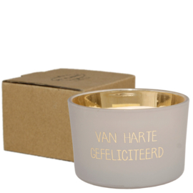 My Flame Lifestyle - Geurkaars - Van harte gefeliciteerd