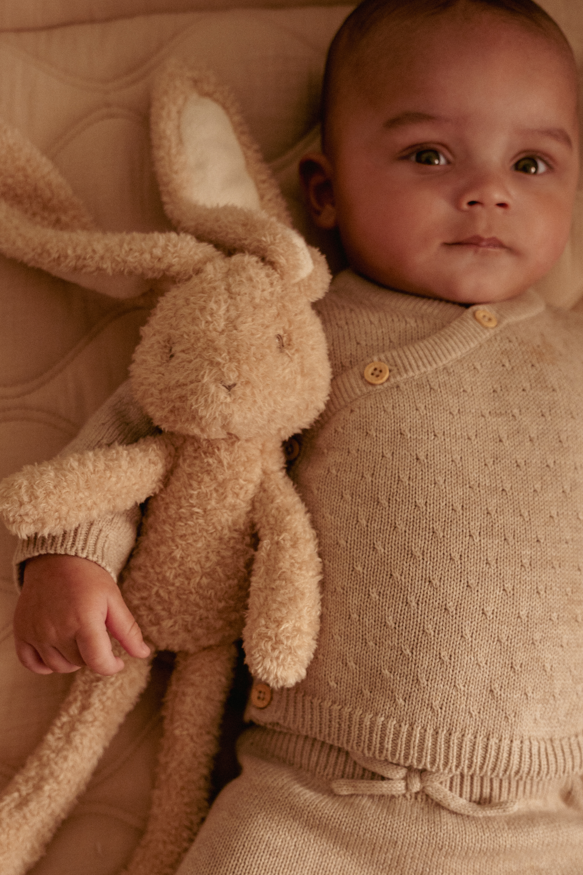 Little Dutch - Newborn Naturals - Baby Bunny - Knuffel Konijn - 32 cm