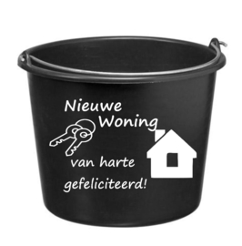 Nieuwe woning - cadeau emmer