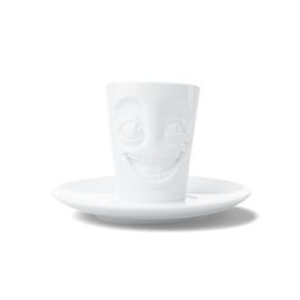 Fifty Eight products - Tassen servies - Lachend - Joking - Espresso kop en schotel