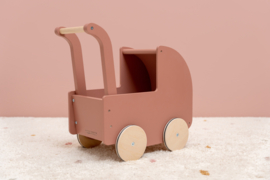 Little Dutch - Houten poppenwagen - Met of zonder naam