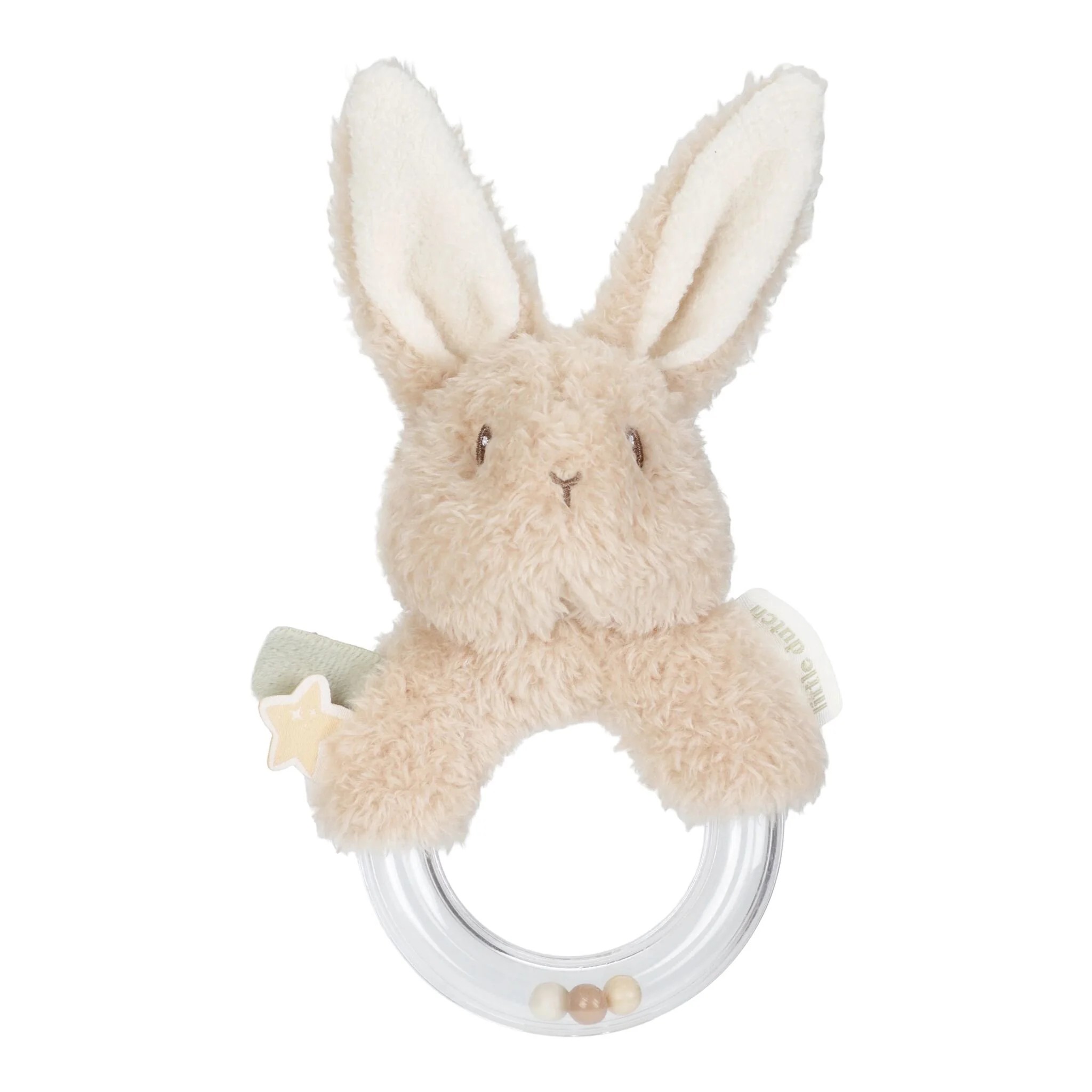 Little Dutch - Newborn Naturals - Baby Bunny - Ringrammelaar