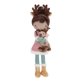 Little Dutch - Kerst Knuffelpop Evi - 35 cm - Met of zonder naam