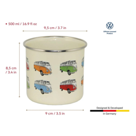 Brisa - Volkswagen VW T1 Bus - Emaille Mok - Parade/Veelkleurig
