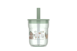 Mepal x Little Dutch - Little Farm - Kinderglas Mio met rietje - 250ml