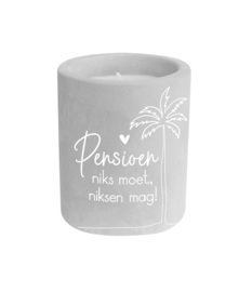 Paperdreams - Cement candle - Pensioen