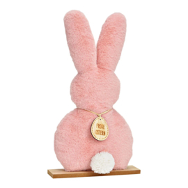 Wurm - Pasen - Decoratie Haas - Pluche - Roze - L