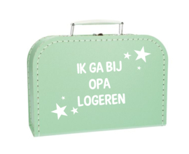 Ik ga bij opa logeren - mint - kinderkoffertje