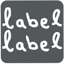 Label label houten auto groen - Met of zonder naam