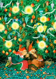 045 Onder de kerstboom 	- Inge Look - Ansichtkaart