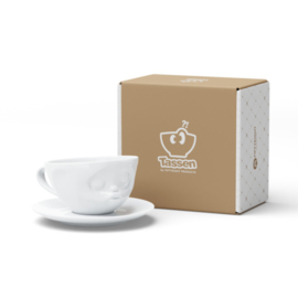 Fifty Eight Products - Tassen servies - Kussend - Kissing - Kop en schotel - 200 ml