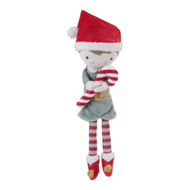 Little Dutch - Kerst Knuffelpop Jim - 35 cm  - Met of zonder naam