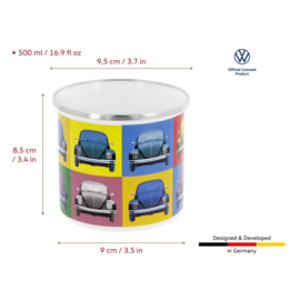 Brisa - Volkswagen Kever - Emaille Mok - Veelkleurig