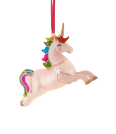 Gift Company - Kerstbal - Springende Unicorn / Eenhoorn