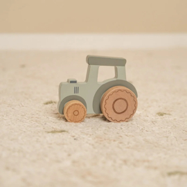 Little Dutch - Little Farm - Houten tractor/ trekker - Met of zonder naam