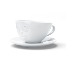Fifty Eight Products - Tassen servies - Pruilend - Oh Please! - Kop en schotel - 200 ml