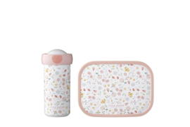 Mepal x Little Dutch - Flowers en Butterflies Lunchset Schoolbeker en Lunchbox - Met of zonder naam