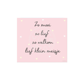 Coos Storm - Zo mooi zo lief zo welkom lief klein meisje