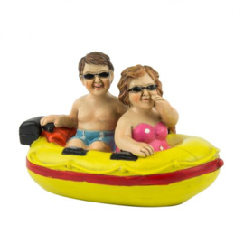 Man en vrouw in een bootje