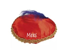 Pieten baret/ Pietenmuts - Rood - Met of zonder naam