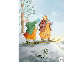 088 Op de ski's - Inge Look - Ansichtkaart